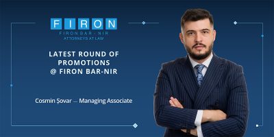Latest round of promotions at Firon Bar-Nir - Cosmin Şovar