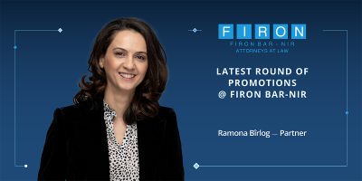 Latest round of promotions at Firon Bar-Nir - Ramona Bîrlog